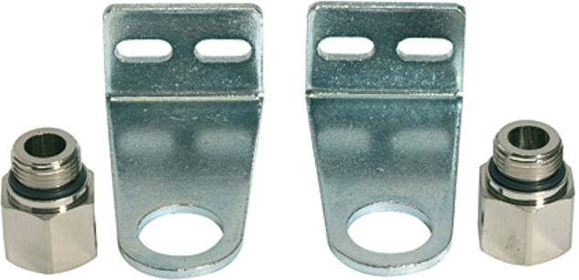 Riegler Jeu d’équerres de fixation pour valves de voie, H 60,0 mm, G 1/4 (518.60-14)