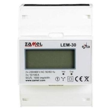 Zamel 3-PHASE ENERGY METER LEM-50 100A (EXT10000322)
