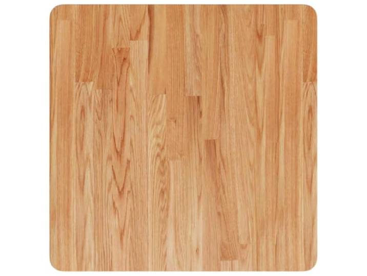 HGPOTUY Massive Eiche Tischplatte Quadratisch Hellbraun 60x60x2,5cm Behandelte Oberfläche, lackiert, sofort einsatzbereit, für Couchtisch, Bartisch, Nachttisch, Regal