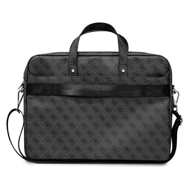 Guess Torba GUCB15P4TK 16" czarny/ black Saffiano 4G Triangle Logo (16", Universal) (GUCB15P4TK)