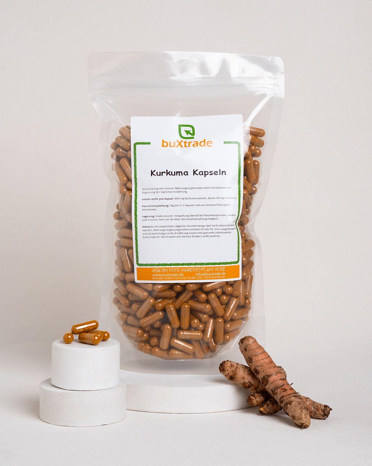 25 kg Kurkuma Kapseln | Extrakt | Knolle | Curcuma Caps | Gelber Ingwer