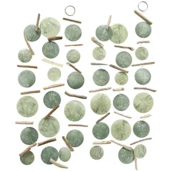 Boltze Capiz Girlande Fine 2 Sort. Muschel Hänger Boho 180 cm