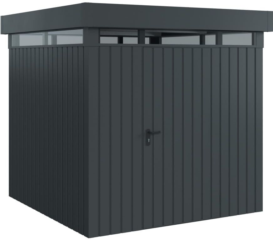 EcoStar Metallgerätehaus Euroline EFD5 LB anthrazit 214 x 214 cm 1-flg.