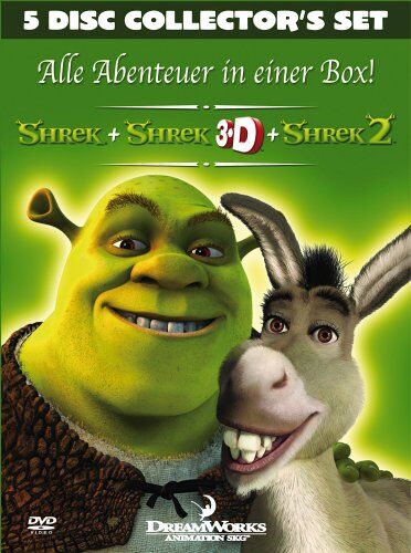 Andrew Adamson - Shrek - Der tollkühne Held + Shrek 3D + Shrek 2 (Collector's Set) [Collector's Edition] [5 DVDs] - Preis vom 10.10.2026 11:48:34 h