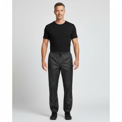 Regenhose DEPROC ACTIVE "NIPIGON", Herren, Gr. 28, Normalgrößen, schwarz, Web, 100% Polyester, regular fit knöchellang, Hosen Regenhose, auch in Großen Größen erhältlich