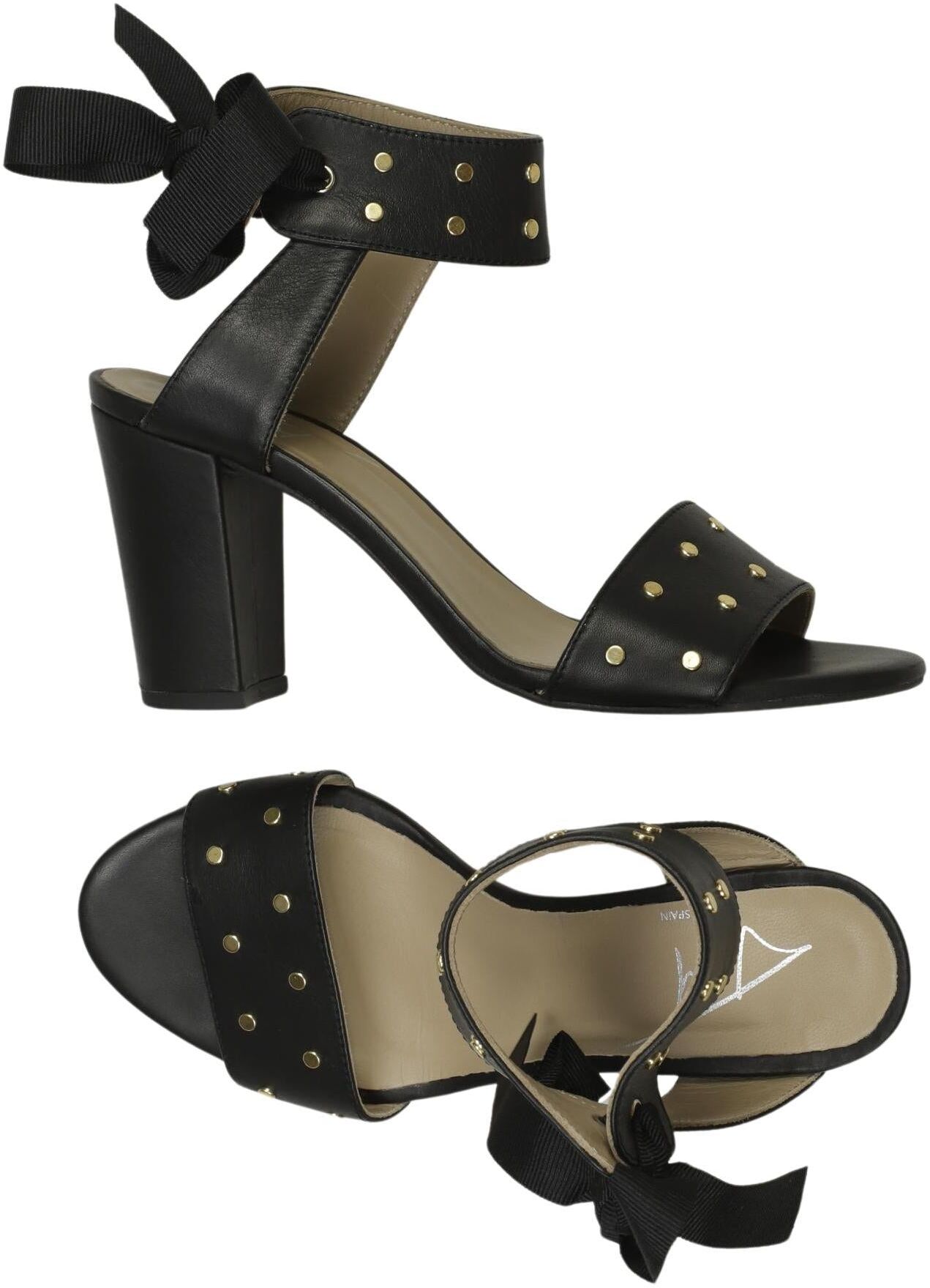 Toral Damen Sandalen, Schwarz, Gr. EU 37, Leder - Second Hand