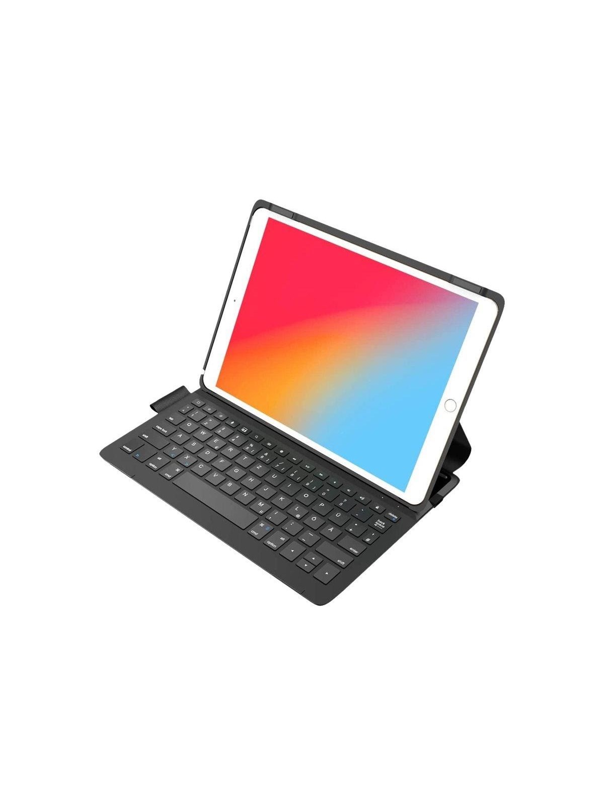 Inateck BK2006 - keyboard and folio case - QWERTY - black Input Device - Tastatur & Folio-Set - Schwarz