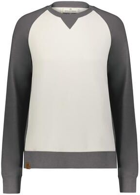 Holloway 223490 Women's All-American Fleece Crew T-Shirt in Carbon Heather/Birch size Medium   Polyester Blend