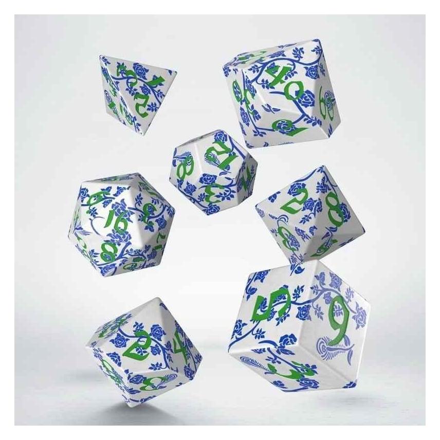 Q Workshop Full Art Dice Set: Porcelain (437627)
