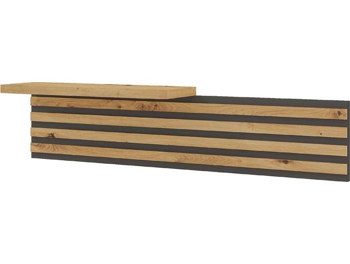 Musterring Aufsatzpaneel Isabelle, für Nachtschrank der Serie Isabelle, Lamellen in Bianco-Eiche