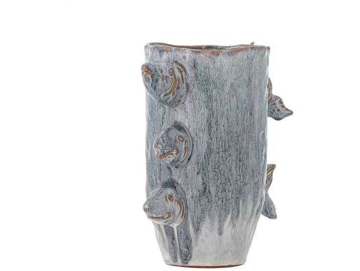 Bloomingville Vaas aardewerk blauw Tace 23cm