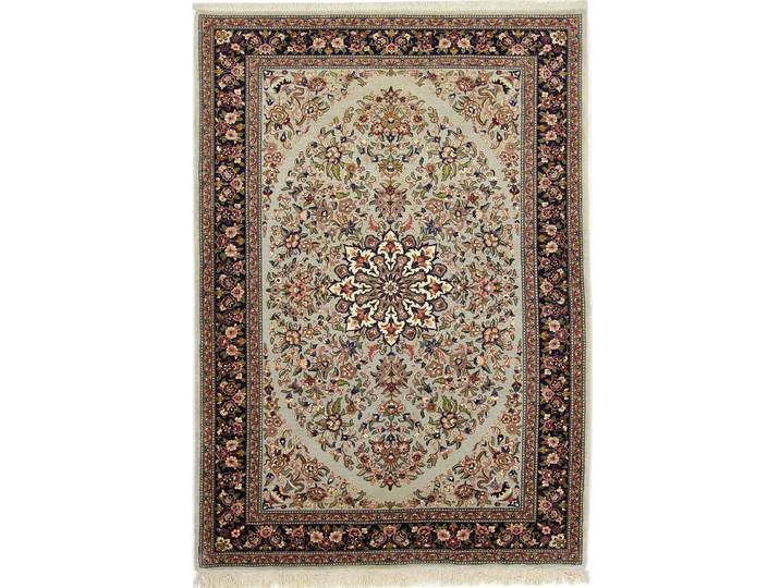 Eilam Seidenkette Teppich 140x201 Handgeknüpft Orientteppich Perserteppich Wolle mit Seide