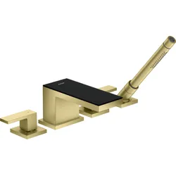 Hansgrohe AXOR MyEdition 4-Loch Wannenrandarmatur ohne Platte, Brushed Brass, Ausladung 151 mm