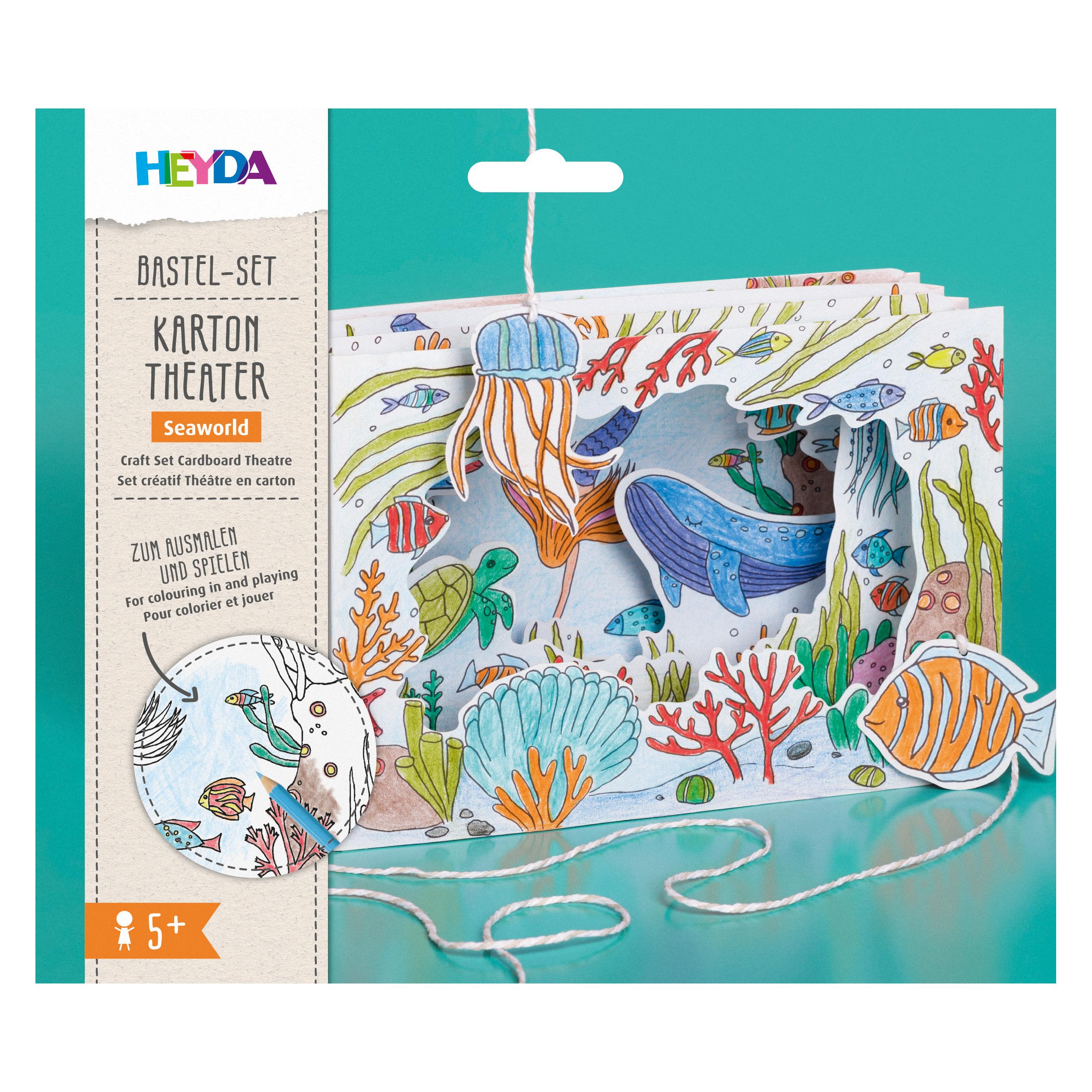 Heyda Bastelset Karton-Theater Seaworld mehrfarbig (204870777)
