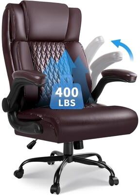 BOSSIN Executive Office Chair,Big and Tall Office Chair with Ergonomic,High Back,and Lumbar Support