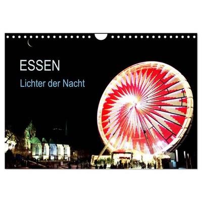Essen Lichter der Nacht (Wandkalender 2027 DIN A4 quer), CALVENDO Monatskalender