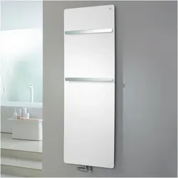 Zehnder Design-Heizkörper Vitalo Bar VIP-125-040, 1250x16x400 mm, Light Beige, mit Chrom-Handtuchhaltern