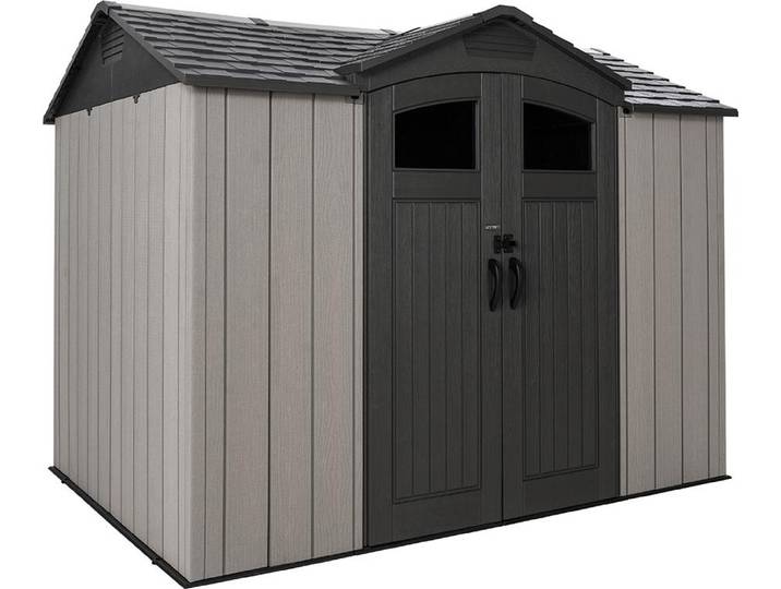 Lifetime Ohio Kunststoff Gerätehaus mit Boden Grau 3x2 m