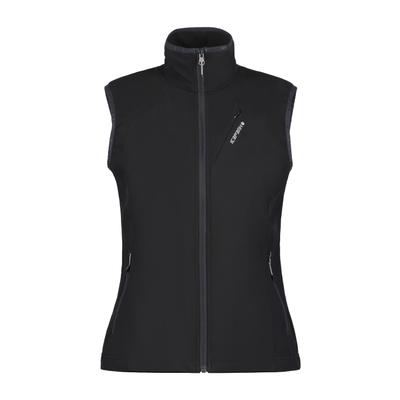 Softshellweste ICEPEAK "Icepeak Softshell weste Brush", Damen, Gr. 46, schwarz, Stoff, 100% Polyester, normal, Westen