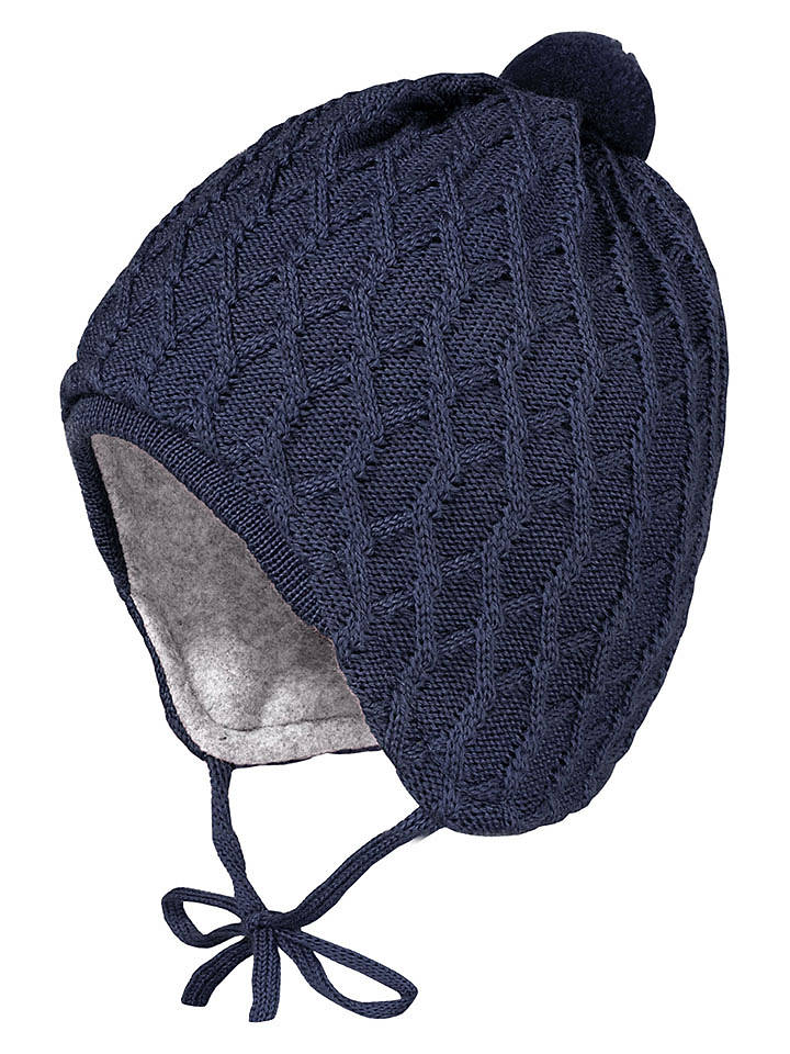 MaxiMo Woll-Mütze in Dunkelblau - 47 cm