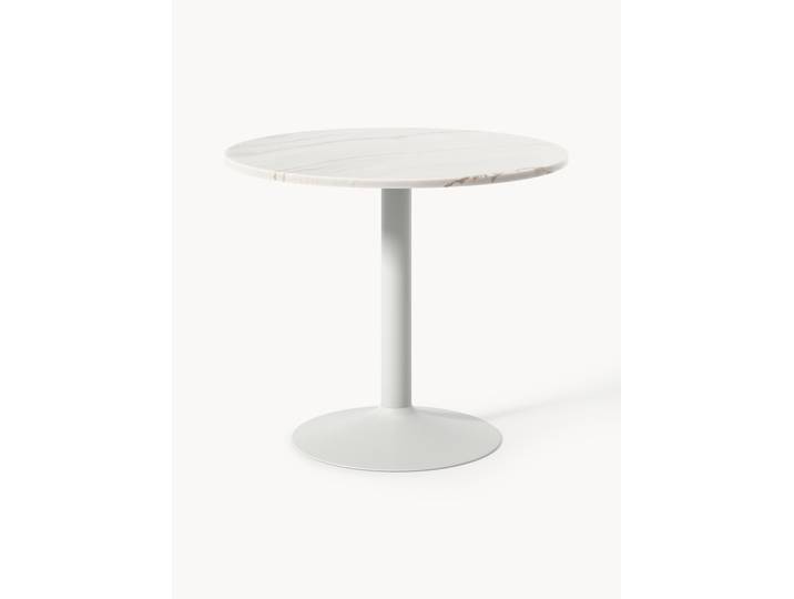 Table ronde en marbre Miley, Ø 90 cm