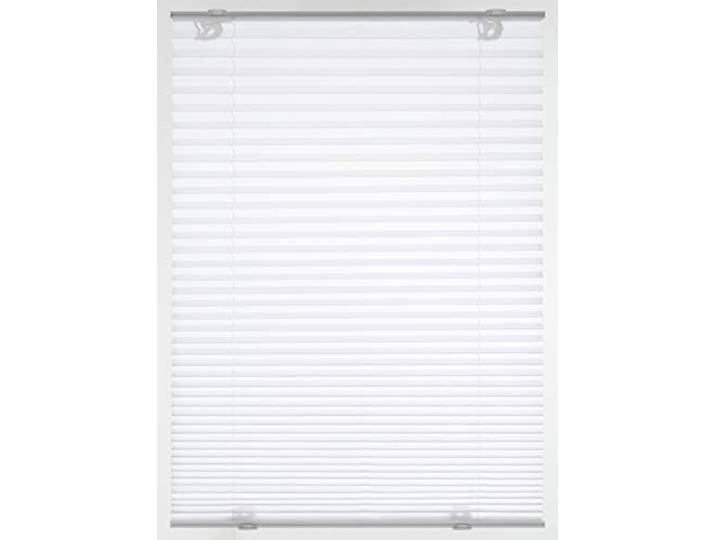 GARDINIA Solo Dachfenster-Plissee ohne Bohren, Saugnäpfe, Weiß, 50,3x122cm
