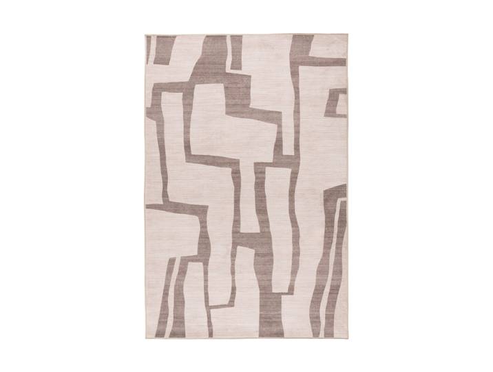 Waschbarer Design Teppich „Vegas 203“ - Taupe Multicolor 160 x 230 cm LALEE