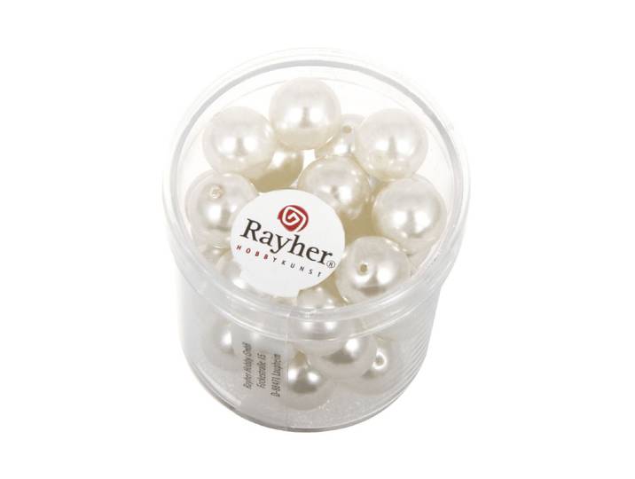Rayher Renaissance Glaswachsperlen 10 mm 35 Stück