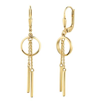 Paar Ohrhänger FIRETTI "Schmuck Geschenk Gold 333 Ohrschmuck Ohrringe", gold (gelbgoldfarben), Ohrringe, Damen, Gelbgold 333