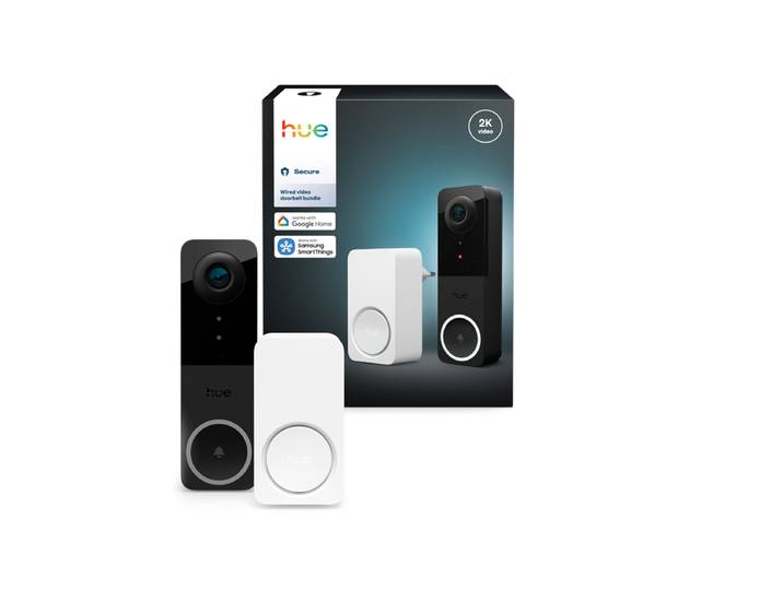 Philips Hue Secure video doorbell + Smart Chime bundle