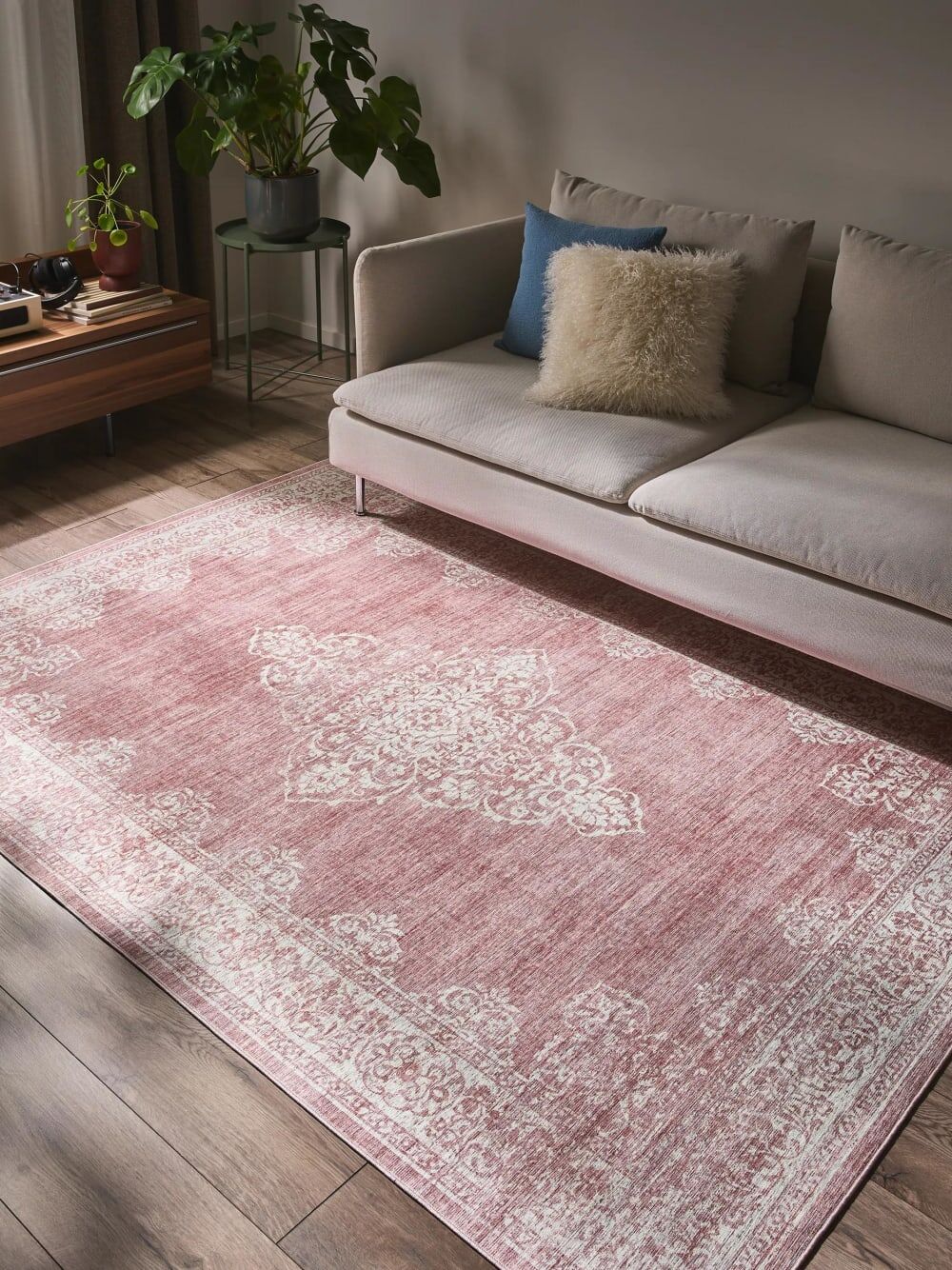 Benuta Tapis rose 200x300 Rouge 200x1x300cm