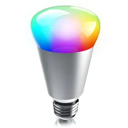 BEARWARE Smarte LED-Leuchte, Wifi Smart Lampe, RGB Farbwechsel dimmbar, E27-Gewinde, 7W, 420 Lumen