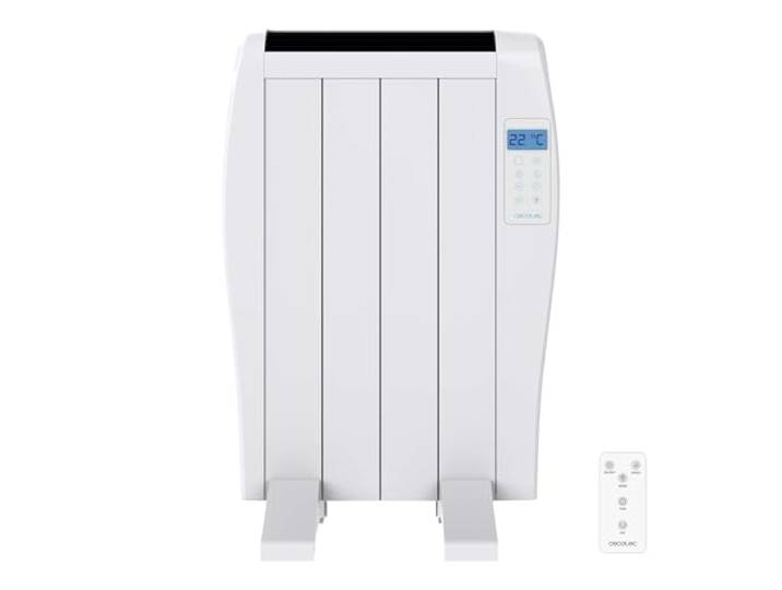 Cecotec Émetteur Thermique Ready Warm 1800 Thermal. 8 Éléments\, 3 Modes de Fonctionnement\, Minuterie\, Télécommande sans Fil\, Écran LED\, 1200 W. (4 Module\, Blanc)