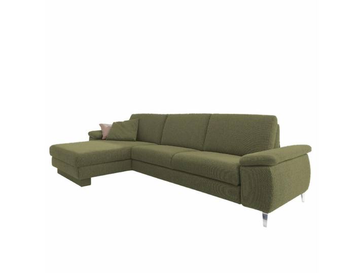 Akad'or Colombia Sofa - links - Textilgewebe Q2 uni schilf - Komfort Modell manuelle Armteilverstellung, automatische Sitztiefenverstellung Modern