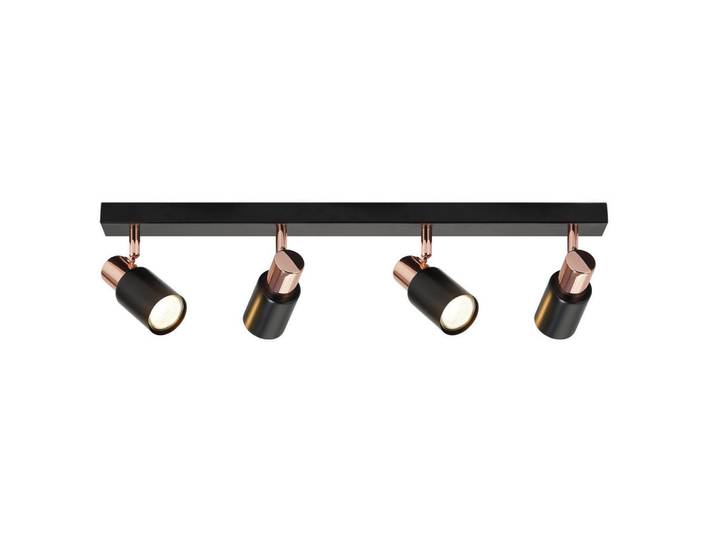 Nettlife Deckenstrahler Altenburg 4-flammig 62/14/12 cm, Schwarz, Metall, Gu10, 14x12x62 cm, Lampen & Leuchten, Innenbeleuchtung, Spots & Strahler, Deckenspots