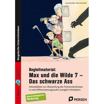 Begleitmat.: Max und die wilde 7- Das schwarze Ass, Set von Julia Rosendahl,Tobias Rosendahl, Persen Verlag in der AAP Lehrerwelt GmbH,