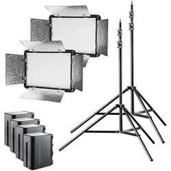 Walimex pro LED 500 Versalight Bi Color Flächenleuchte Set