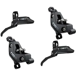 SRAM Scheibenbremse DB8 stealth matt schwarz eloxiert | Set
