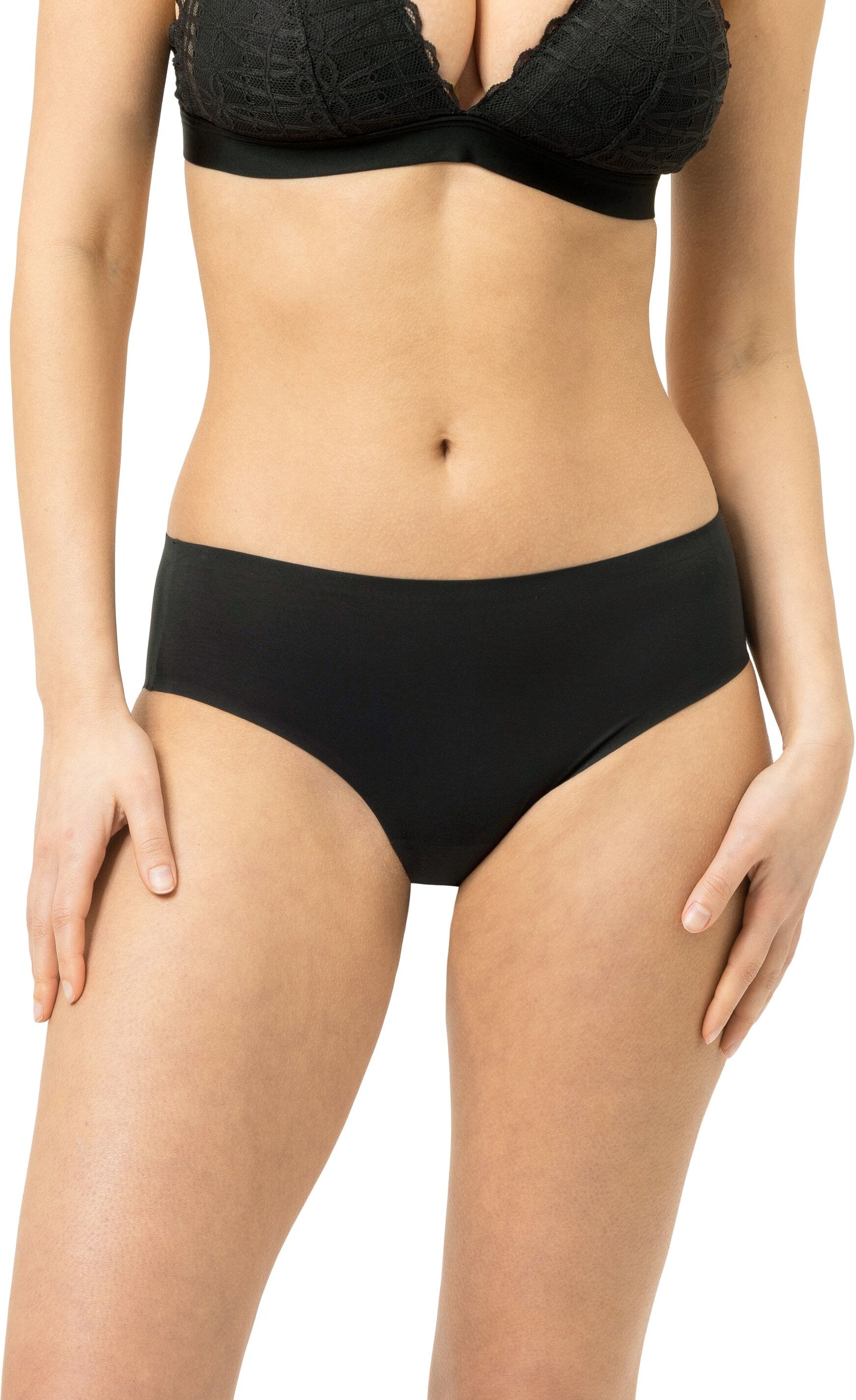 Slip MEY "SIMPLY TO GO", Damen, Gr. XL, Single Jersey, schwarz, Single Jersey, Obermaterial: 47% Modal, 37% Polyamid, 16% Elasthan, körpernah, Unterhosen Slip, unsichtbar unter Kleidung schwarz XL, Single Jersey