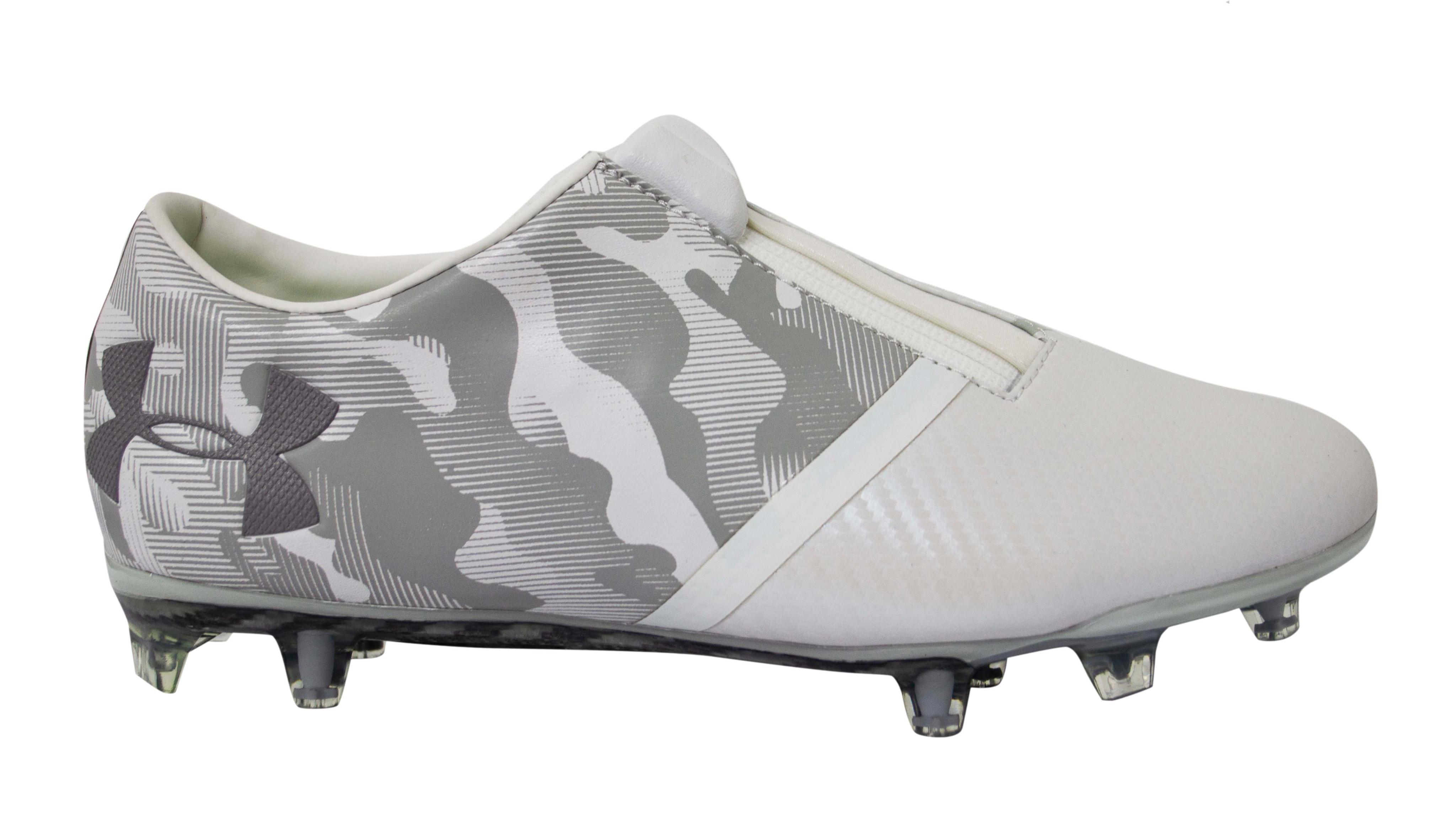 Under Armour UA Spotlight White Leder FG Football Stiefel - Herren