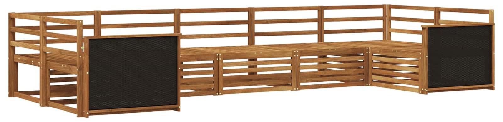 Outdoor-Sofagarnitur 7 pcs Natur