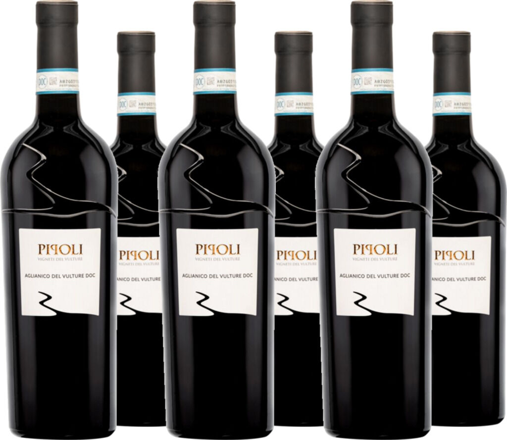 6er Vorteilspaket Pipoli Aglianico del Vulture 2022 Fantini (Farnese)