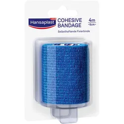 Hansaplast Selbsthaft. Fixierbinde Blau 4mx6cm 1 ST