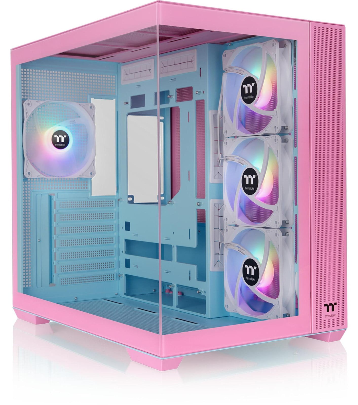 Thermaltake View 380 TG ARGB Computerbehuizing - Bubble Pink