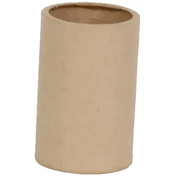 Décopatch 5x Braunes Pappmaché, zylindrischer Stifteköcher - Kartonbraun AC849C