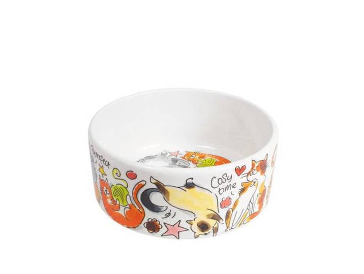 Blond Amsterdam kattenvoerbak (Ø15,5 cm)