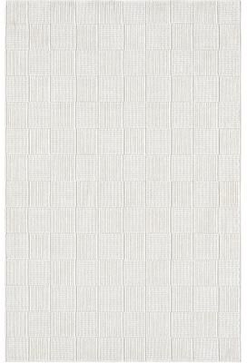 Abani Rugs Luca LUC110A Ivory Checkerboard Textured Area Rug