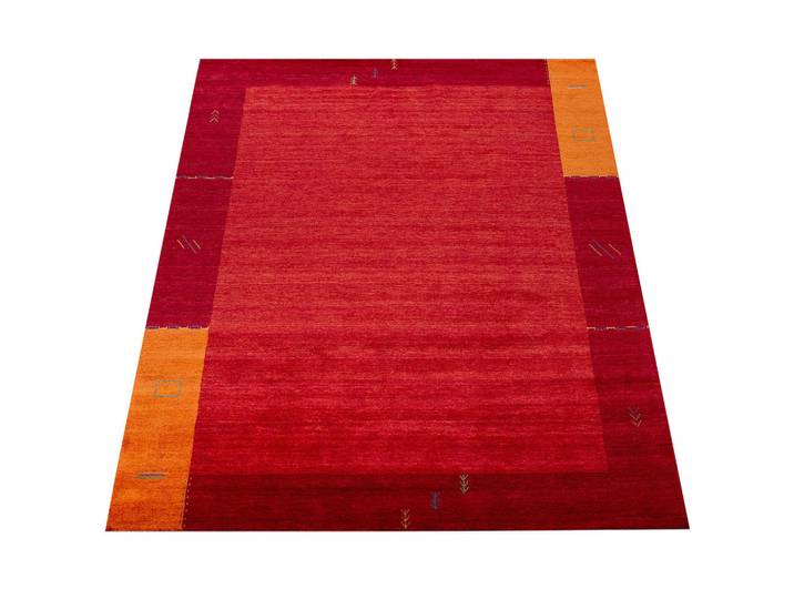 Paco Home Hochflorteppich 120/170 cm Gabbeh 309, Terracotta, Rechteckig, 120x170 cm, strapazierfähig, für Fußbodenheizung geeignet, Teppiche und Böden, Teppiche, Hochflorteppiche & Shaggys