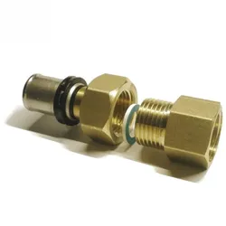 Sanpro Pressfitting Übergangsverschraubung Innengewinde, Größe 32x3 - Gewinde 1"