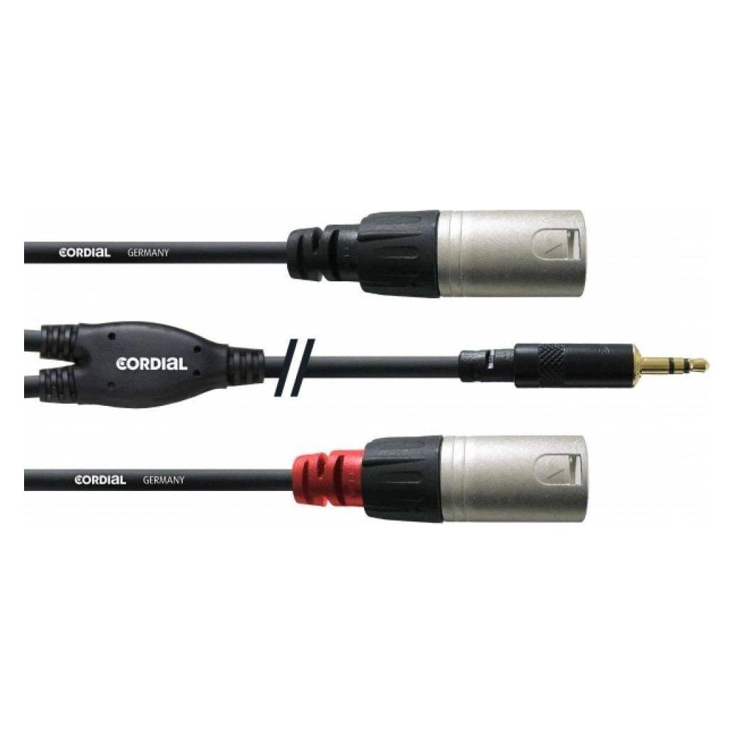 Cordial CFY 3 WMM - Y-Kabel (3 m, AUX Kabel, XLR Kabel) (CFY 3 WMM)